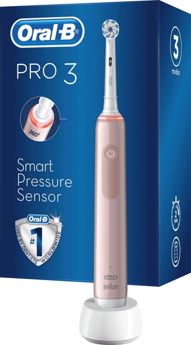Oral-B Pro3 3400N elektrisk tandborste 291077 (rosa)