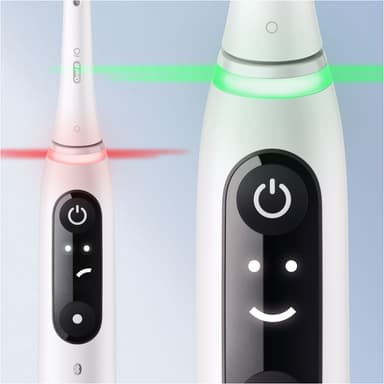 Oral-B iO6 Sensitive eltandborste 2-pack 378198 (vit/rosa)