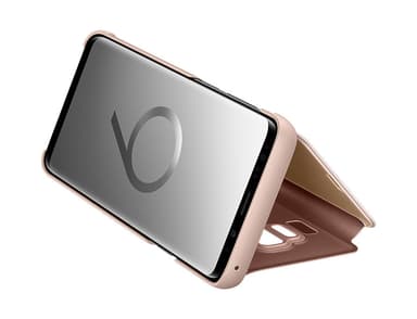 Samsung Galaxy S9 Plus Clear View Standing Cover - Guld