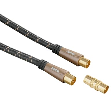 Hama Antennkabel koaxial 120 dB - 5m (svart)