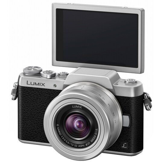 Panasonic Lumix DMC-GF7 Kompakt Systemkamera (svart)