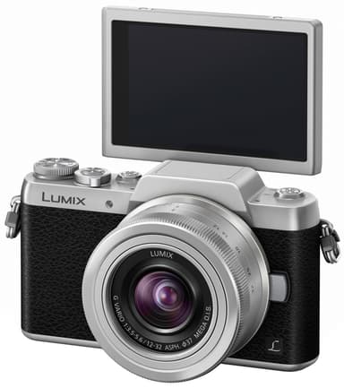 Panasonic Lumix DMC-GF7 Kompakt Systemkamera (svart)
