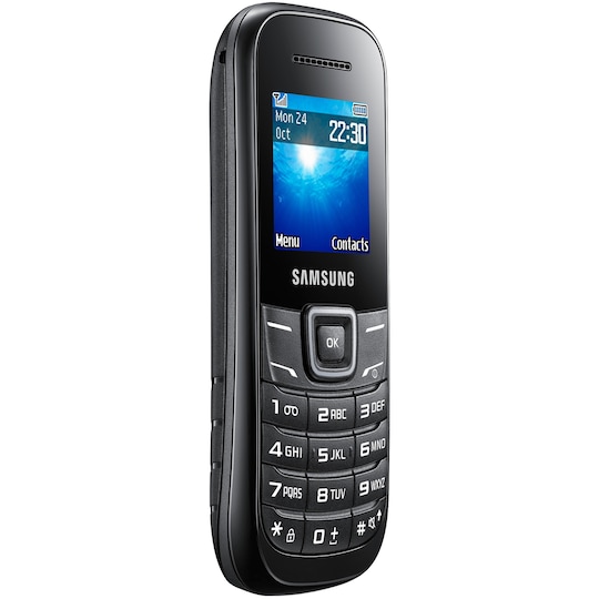 Samsung E1200 Mobiltelefon (svart)