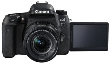 Canon EOS 77D systemkamera + 18-55mm IS STM objektiv