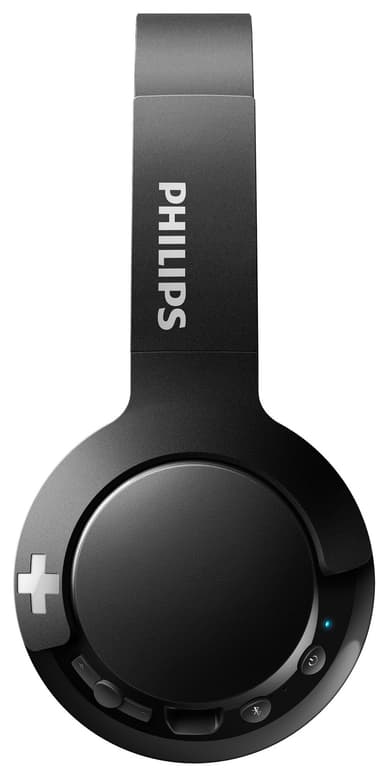 Philips Bass+ trådlösa on-ear hörlurar (svart)