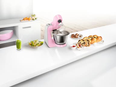 Bosch MUM5 CreationLine köksmaskin (rosa/silver)