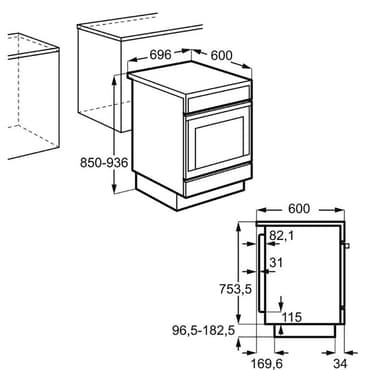 Electrolux Serie 500 Keramikspis  EKC7051BOW (70cm)