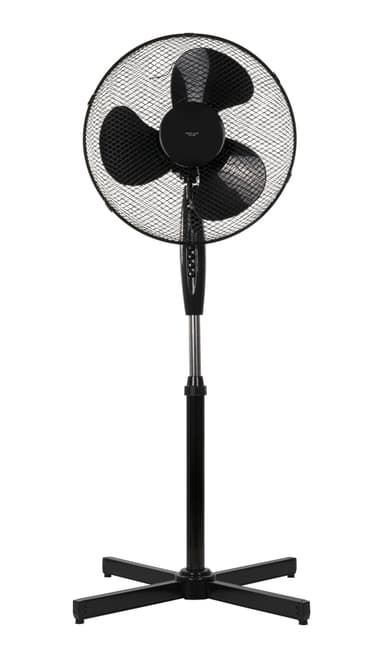NORDIC HOME CULTURE Golvfläkt, 410 mm, tre hastigheter - Svart