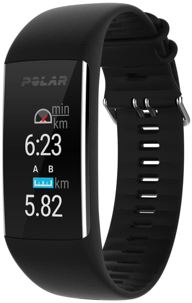 Polar A370 aktivitetsarmband med pulsmätare M/L (svart)
