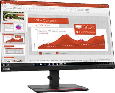 Lenovo ThinkVision T24i-2L 23.8" bildskärm (svart)