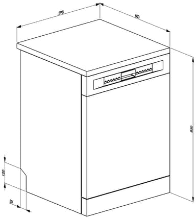 Smeg Serie Universiell Fristående Diskmaskin LVS344PM (rostfri)