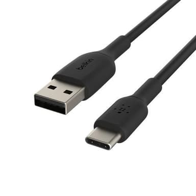 Belkin CAB001BT2MBK, 2 m, USB A, USB C, Svart