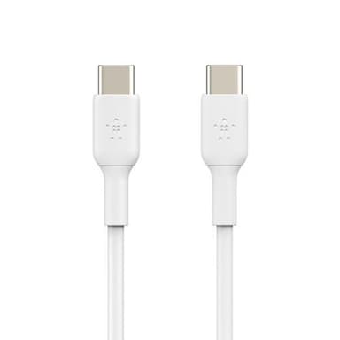 Belkin CAB003BT1MWH, 1 m, USB C, USB C, Vit