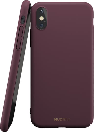 Nudient iPhone Xs fodral (sangria red)