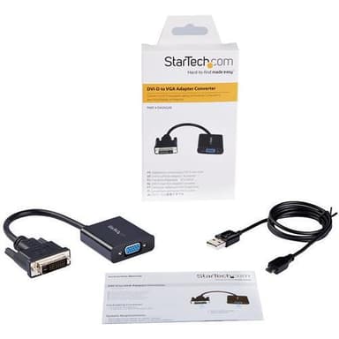 StarTech.com Aktiv DVI-D till VGA-kabeladapter - 1920x1200, 0,19 m, 19