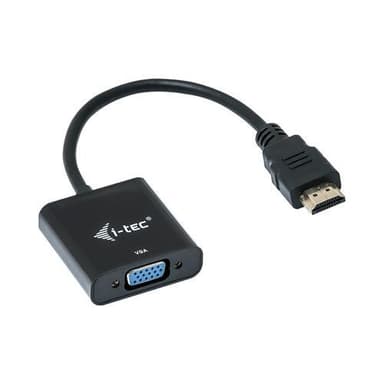 i-tec HDMI2VGAADA, 0,15 m, HDMI, VGA, Hankoppling, Honkoppling, 1920 x