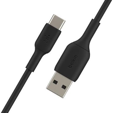 Belkin CAB001BT2MBK, 2 m, USB A, USB C, Svart