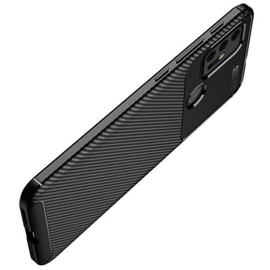 Motorola Moto G30 Karbon fiber texture Skal - Svart