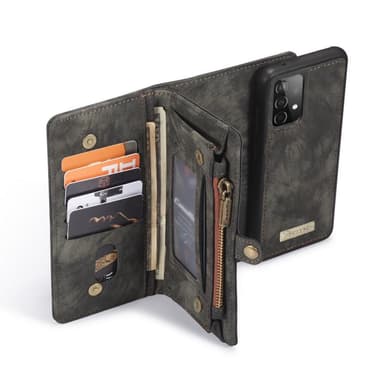 CASEME Samsung Galaxy A52 / A52s Retro plånboksfodral - Grå