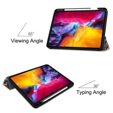 iPad Pro 11 2021 Slim fit tri-fold fodral - Graffiti