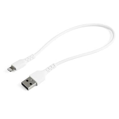 StarTech.com 30cm tålig, vitt USB-A till Blixtkabel - Hård, tålig a