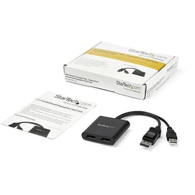 StarTech.com DisplayPort till DisplayPort-flerskärmssplitter - MST-hu