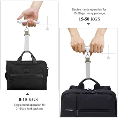 Digital bagagevåg 50 kg Grå/vit