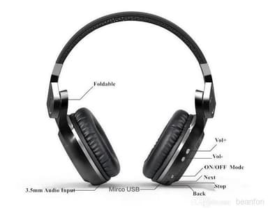 Bluedio T2+ Trådlös Bluetooth Stereo hörlurar / headset