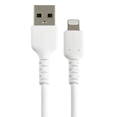 StarTech.com 30cm tålig, vitt USB-A till Blixtkabel - Hård, tålig a