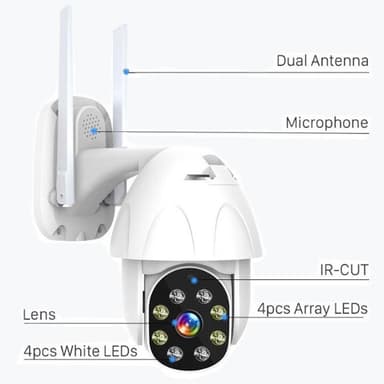 Outdoor Wi-Fi/IP camera 2mpixel TUYA comp.