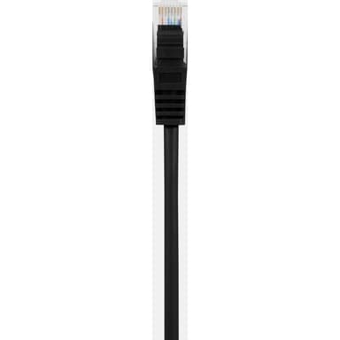 Basetech BT-1717480 RJ45 Nätverkkabel, Patchkabel CAT 5e U/UTP 10.00 m Svart med låsskydd 1 st