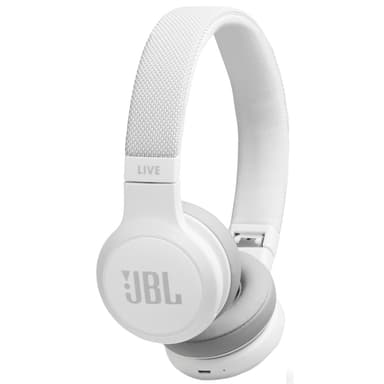 JBL LIVE 400BT trådlösa on-ear hörlurar (vit)