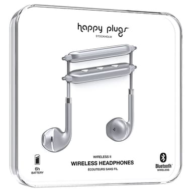 Happy Plugs Wireless II in-ear hörlurar (rymdgrå)