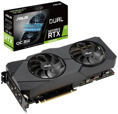 Asus GeForce RTX 2080 Super Dual Evo OC grafikkort 8G