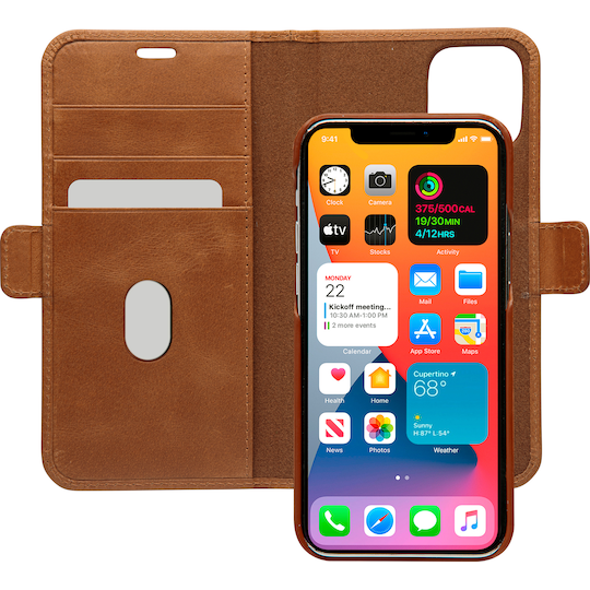 Dbramante1928 Lynge plånboksfodral för iPhone 12 Pro Max (tan)