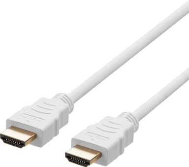 Deltaco 8K HDMI 2.1-kabel (2 m, vit)