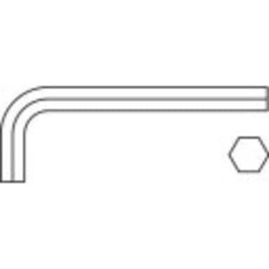 Inner-sexkantig Vinkelskruvmejsel TOOLCRAFT 0.7 mm