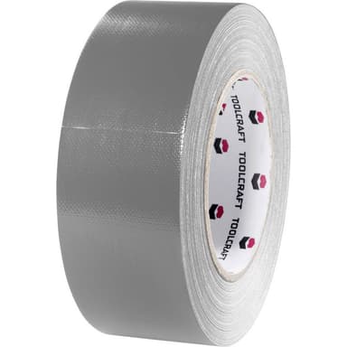 TOOLCRAFT 54B48L40AC 54B48L40AC Tygtejp Gaffer Grå (L x B) 40 m x 48 mm 1 st