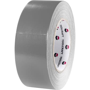 TOOLCRAFT 54B48L20AC 54B48L20AC Tygtejp Gaffer Grå (L x B) 20 m x 48 mm 1 st