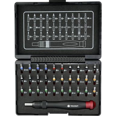 TOOLCRAFT 809204 Bit-Set 31 delar Spår, Stjärnspår