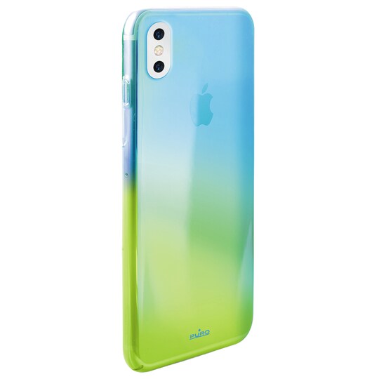 Puro iPhone X hologram kristallskal (blå)