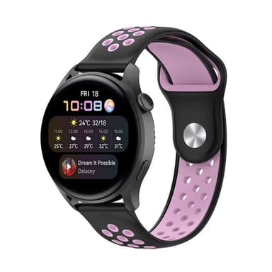 EBN Sport Armband Huawei Watch 3 - Svart/rosa
