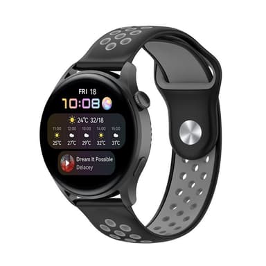 EBN Sport Armband Huawei Watch 3 Pro - Svart/Grå