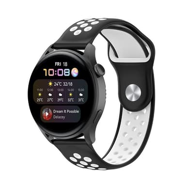 EBN Sport Armband Huawei Watch 3 - Svart/vit