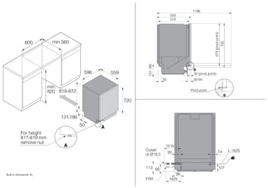 Asko diskmaskin DBI644MIBW1