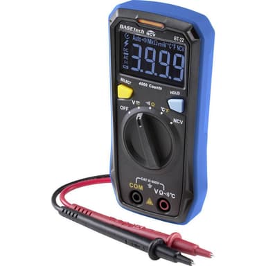 Basetech BT-22 Handmultimeter digital CAT III 600 V Display (Beräkningar): 4000