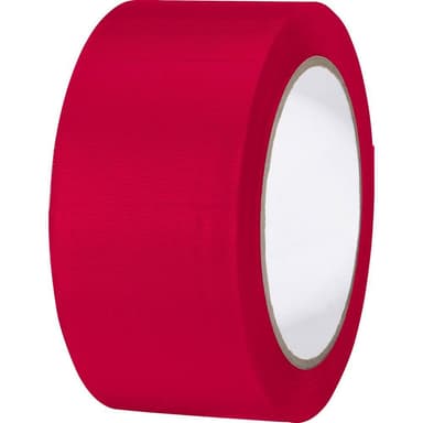 TOOLCRAFT 832450R-C 832450R-C PVC-tejp Röd (L x B) 33 m x 50 mm 1 st