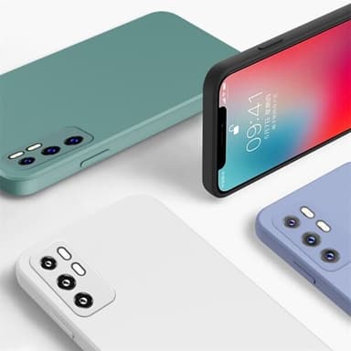 Skyddande silikonskal till Huawei P40 Svart