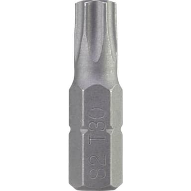 TOOLCRAFT Sexkants-bit T 30 S2-Stål 50 st