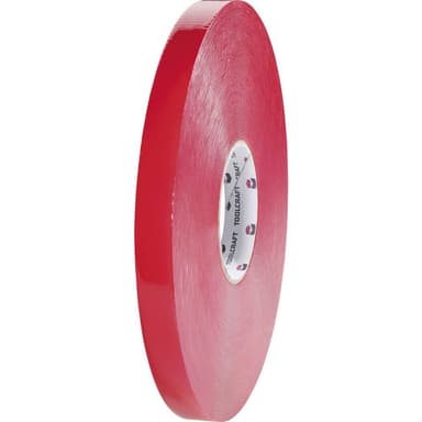 TOOLCRAFT 5310B2033C 5310B2033C Dubbelsidiga tejp Transparent (L x B) 33 m x 20 mm 1 st
